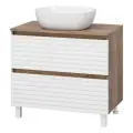 Тумба под раковину Brevita Dakota - 80 (белая)