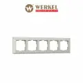 Рамка из металла на 5 постов Werkel Antik WL07-Frame-05 жемчужный