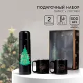 Новогодний набор «Пусть всё сбудется», термос 500 мл, кружка 2 шт, для подарка на Новый Год.