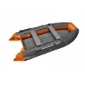 Лодка надувная ПВХ под мотор ROGER Trofey 3500, лодка роджер НДНД (графит-оранжевый комбинированный)