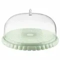 Подставка для торта с крышкой Tiffany, d30 см, зеленая
