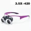 Бинокулярная стоматологическая лупа EXP 3.5X/2.5X, Purple 3.5X