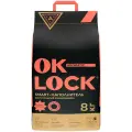 Наполнитель для кошачьих туалетов Ok-lock персик растительный комкующийся, 8 кг (18 л)