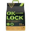 Наполнитель для кошачьих туалетов Ok-lock зеленый ЧАЙ растительный комкующийся, 4,76 кг (11 л)