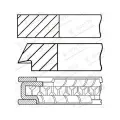 Комплект поршневых колец, GOETZE 08-439700-00 (1 шт.)