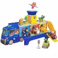 Детский игровой набор Автовоз-гараж Щенячий патруль, 2 фигурки / Контейнерный грузовик, со светом и звуками