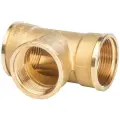 Тройник латунный резьбовой равнопроходный STOUT (ВР) - 1 1/4