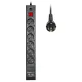 Сетевой фильтр Buro BU-SP3_USB_2A-B, 6 розеток, с/з, 10А / 2200 Вт 6 3 3 м 0.75 кв. мм 100 мм 60 мм черный