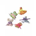 Джиббитс Crocs Coquette Animal Friends 5 Pack зеленый; розовый; фиолетовый; оранжевый 100% полимер 10017624