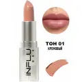 Influence Beauty Помада стик для губ тон 01 Кремовый нюд Influence Lipstick сатиновая, полуматовый финиш 4 г