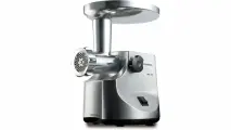 Мясорубка электрическая Kenwood MG510, мощность 1600 Вт, реверс, 3 решетки для фарша, цвет серебристый