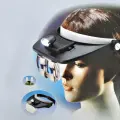 Лупа с подсветкой и креплением на голову MG81001-A