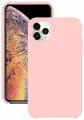 Силиконовый защитный чехол на Apple iPhone 11 Pro Max / Матовый чехол для телефона Эпл Айфон 11 Про Макс с бархатным покрытием внутри (Розовый)