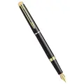 Ручка перьевая WATERMAN HEMISPHERE S0920610 черн лак с позол, чернила син, 328782