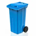 Контейнер для мусора 120 л на колесах, голубой