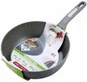 Сотейник 28 см. из литого алюминия Kamille KM-4295GR с мраморным покрытием (28 см. / серый)