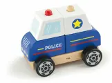 Развивающие игрушки из дерева Viga Toys Конструктор-пирамидка Полицейская машинка 50201