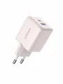 Сетевое зарядное устройство UGREEN X516 (65017) 30W 2-Port USB-C&USB-A GaN Fast Charger EU. Цвет: розовый