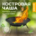 Костровая чаша ВЕЗУВИЙ Fantastic Ø 700 очаг для костра на подставке чугун