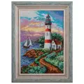 В289 Набор для вышивания бисером Кроше 'Маяк желаний' 26*38 см