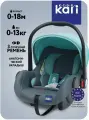 Автокресло kari Kids 0+ (0-13 кг), автолюлька для новорожденных с мягким вкладышем, регулировкой ручки и капюшоном, цвет мятный