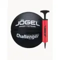 Баскетбольный мяч любительский Jogel Challenger с насосом, цвет черный, размер 6