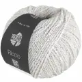 Пряжа для вязания Lana Grossa Riccio (02 Lichtgrau) 4 мотка по 50 г/110 м