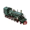 Коллекционная модель паровоза R&D Зеленый, для любителей транспорта, металл, ручная работа.