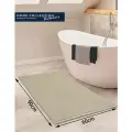 Коврик 60x90 см, нескользящая основа, влаговпитывающий бежевый