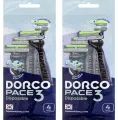 Dorco станок Pace 4шт 3-х лезвийные, плавующая головка, 2 шт