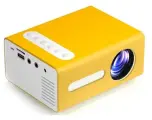 Проектор для домашнего кинотеатра мини UNIC T300 видеопроектор детский, желтый
