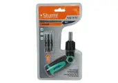 Отвертка реверсивная STURM 1040-19-14 битодержатель в ручке 14 в 1