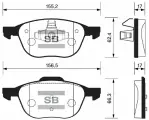 Тормозные колодки Sangsin brake SP1260 FORD FOCUS II