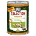 Корм для кошек Solid Natura Selection, с индейкой 6 шт. x 340 г (кусочки в соусе)
