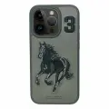 Чехол с вышивкой для Apple iPhone 15 Pro POLO SANTA BARBARA BORIS (серый)
