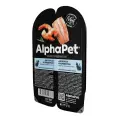 Влажный корм для кошек AlphaPet Superpremium для стерилизованных с анчоусами и креветками в соусе - 80 г х 15 шт