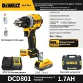 Новая продукция DeWalt DCD801 20V XR Беспроводное сверло / отвертка 1 / 2 дюйма Компактное ручное сверло аккумуляторы 1,7 Ач x1
