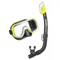 Маска и трубка в сумке детский набор для плавания TUSA Sport UCR-2022P черный-желтый
