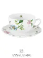 Чашка с блюдцем Anna Lafarg Emily Provence, фарфор, с цветочным рисунком