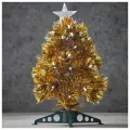 Настольная оптоволоконная елка Янтарный блюз 45 см, ПВХ, контроллер
