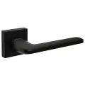 Ручка дверная межкомнатная на квадратной розетке раздельная K. DM51. FLOW (FLOW DM) BL-24 черный