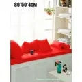 Матрас-подушка на подоконник Mura Red 80*50*4см