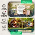 Подарочный Интерьерный конструктор (Румбокс) Yarvita Домик в шкатулке Бабушкин Сад миниатюра DIY House