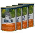 Корм для кошек Happy Cat с индейкой, с цыпленком 4 шт. x 400 г