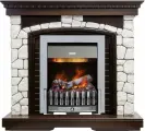 Dimplex Каминокомплект Glasgow - Темный дуб / Белый с очагом Danville Chrome FB2