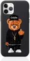 Черный силиконовый чехол для iPhone 11 Pro Мишка Compton для Айфон 11 Про