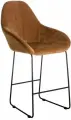 Стул полубарный, барный стул со спинкой для кухни Kent Коричневый