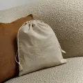 Льняной мешок для хранения Берегите птиц, бежевый, L, 1 шт.
