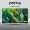 Телевизор Digma DM-LED55UQB31, 55 дюймов, 4K Ultra HD, смарт ТВ, Google TV, черный