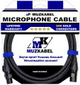 Микрофонный аудио кабель MUZKABEL XXFMK1B - 1 метр, XLR – XLR